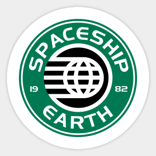 Spaceship Starbucks Sticker